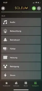 Soleum Control Uebersicht