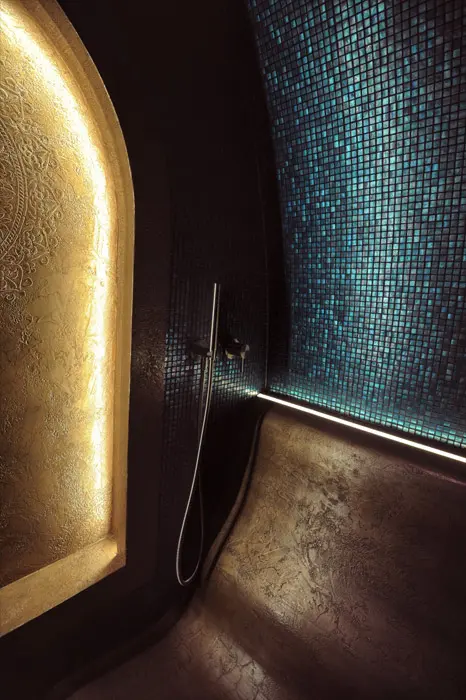 Outdoor SPA Sea Climate cabin EGG 7 SOLEUM-EGG, luxury outdoor steam bath with SICIS Mosaic