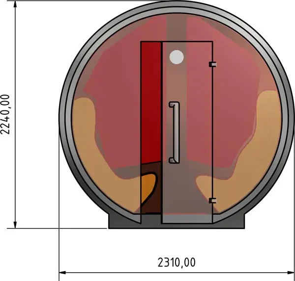 Radiación cálida sobre la superficie de la pared. Radiación cálida sobre la superficie de la pared.