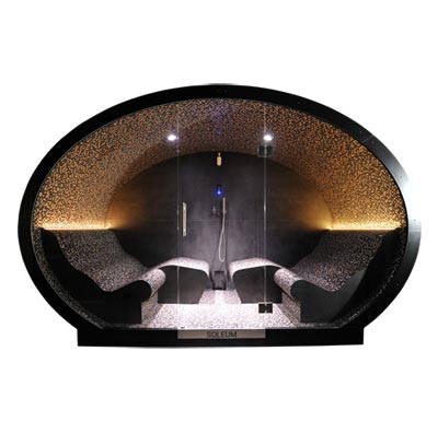 Luksusowa łaźnia parowa plenerowa z haloterapią, tepidarium, dla luksusowych hoteli, SOLEUM ELLIPSE