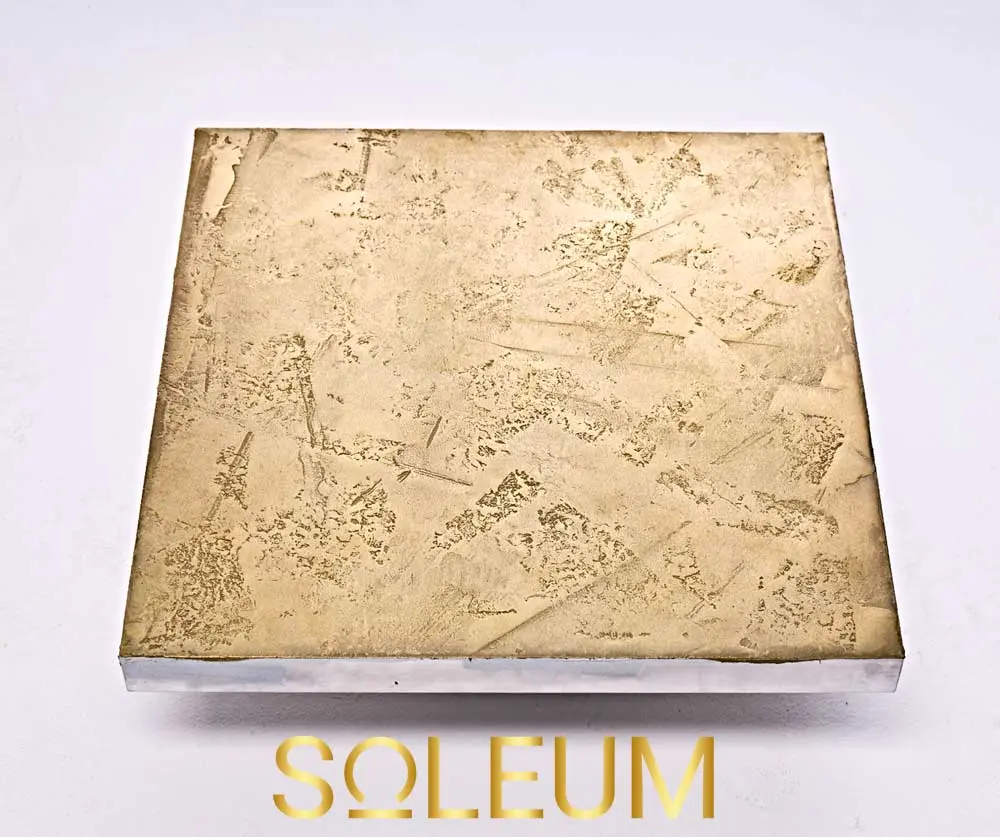 SICIS grijana ležaljka za hotel SPA LAGOON 2 Prava metalna presvlaka u ZLATU