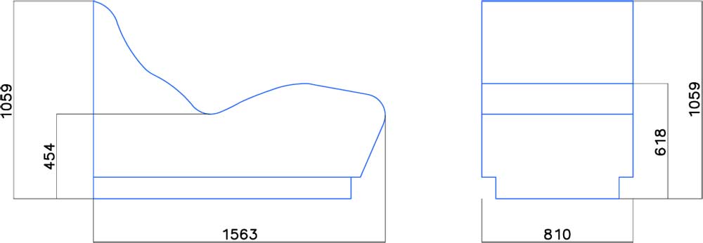 Luxury SPA lounger dimensions