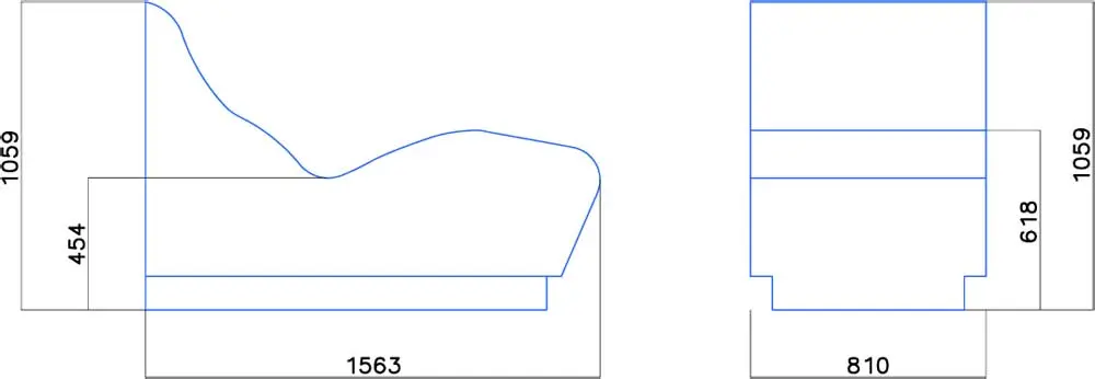 Luxus-SPA-Liege-Abmessungen Rozměry luxusního lehátka SPA