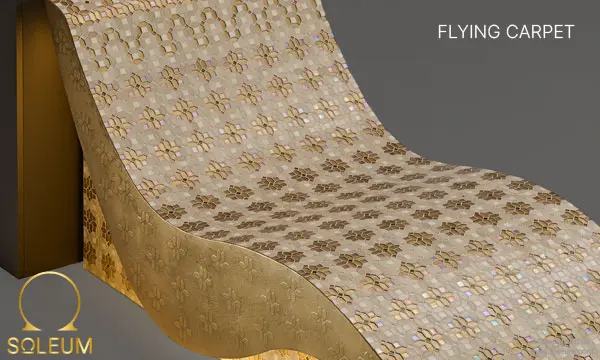 Chaises longues chauffantes 33 SOLEUM Waermeliege Flying Carpet luxury mosaic