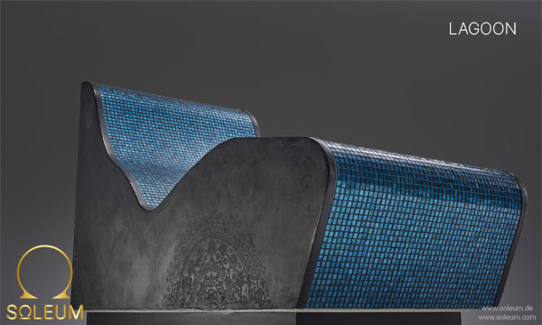 SOLEUM-Waermeliege-LAGOON-600-1 SICIS Lounger, SICIS SPA Lounger, Luxury SICIS Mosaic Lounger, Lounger with SICIS Mosaic