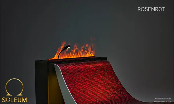 Chaises longues chauffantes 22 SOLEUM-Waermeliege-ROSERED-Feuerwasser