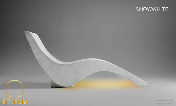 Vyhřívaná lehátka 18 SOLEUM-Waermeliege-SNOWWHITE-Kontur