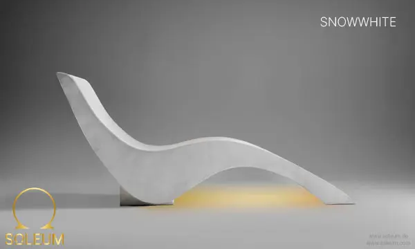 Chaises longues chauffantes 19 SOLEUM-Waermeliege-SNOWWHITE-Kontur