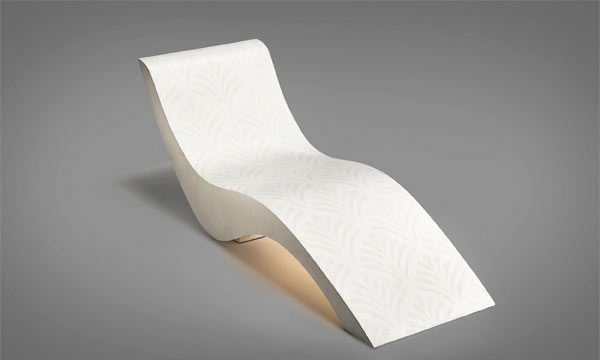 Vyhřívaná lehátka 26 SOLEUM-beheizte Betonliege-SNOW WHITE