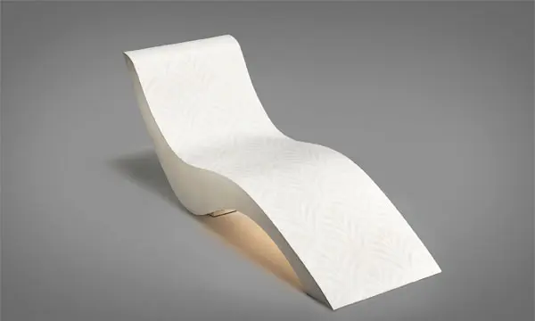 Chaises longues chauffantes 27 SOLEUM-beheizte Betonliege-SNOW WHITE