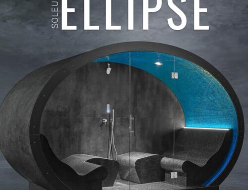Luxus Außendampfbad SOLEUM ELLIPSE mit SICIS Glasmosaik