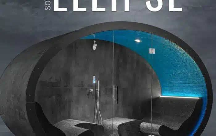 Bagno turco di lusso ELLIPSE 8 Premium Aussendampfbad ELLIPSE