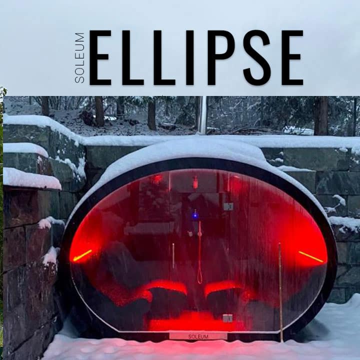 GARDEN SPA SOLEUM ELLIPSE Negro Perla 5 Premium Dampfbad für den Außenbereich von SOLEUM