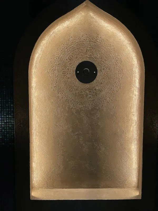 SOLEUM-SPA-EGG-002 Echtmetallbeschichtung, orientalisches Ornament