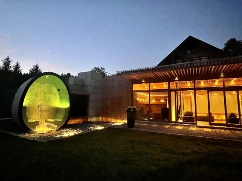 Bain de vapeur design pour l'extérieur 7 Außen-Dampfbad im Gasthof kleinen Vorwerk Deutschland