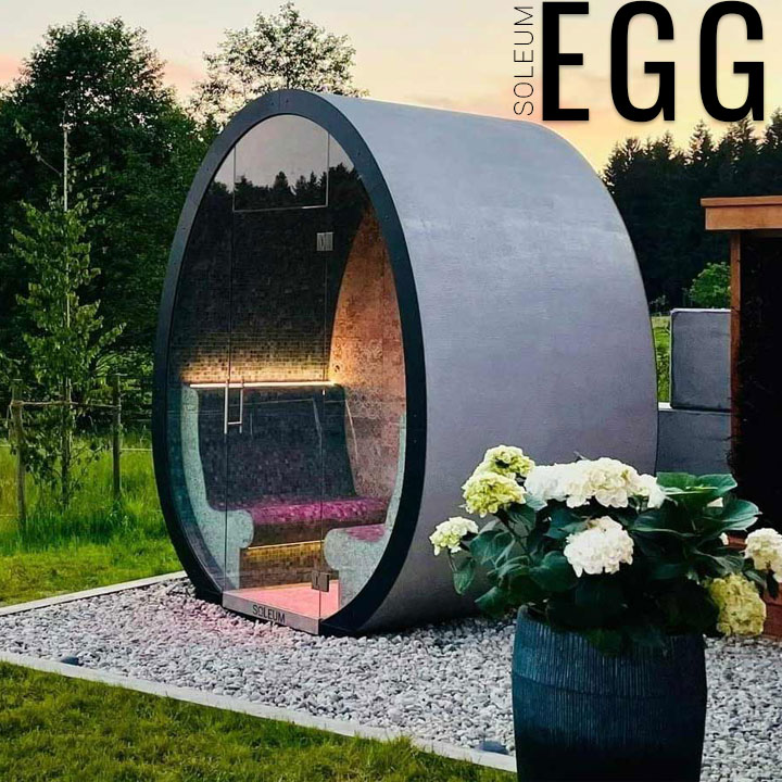 Sauna de vapor al aire libre 1 Dampfsauna für den Außenbereich