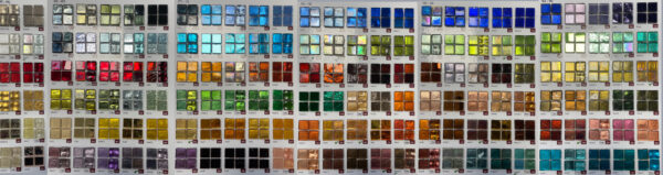 Mosaico de vidrio SICIS Colores posibles para las tumbonas calefactables alicatadas