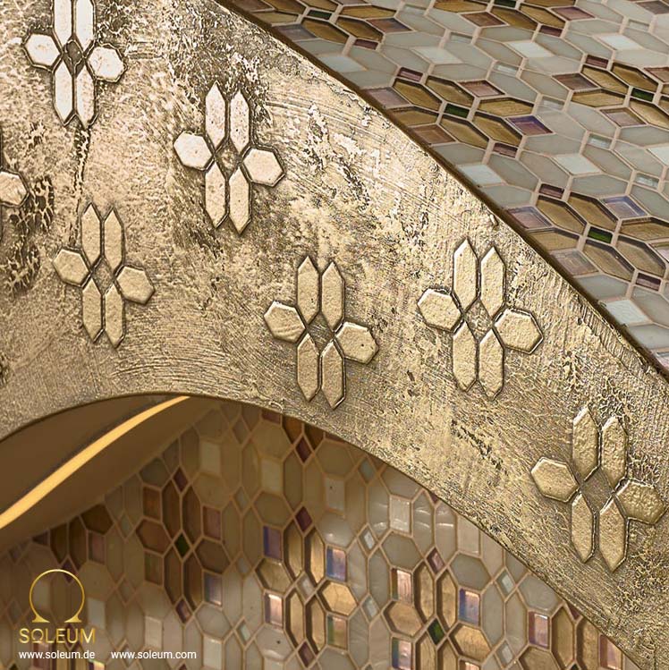 FLYING CARPET per lettino riscaldato di lusso 11 SPA-Lounger-Flying Carpet Goldbeschichtung