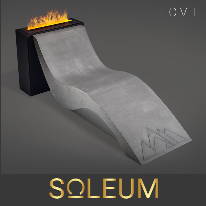 Tumbona calefactable aspecto cemento LOVT 3 Heated SPA Lounger LOVT from SOLEUM Austria
