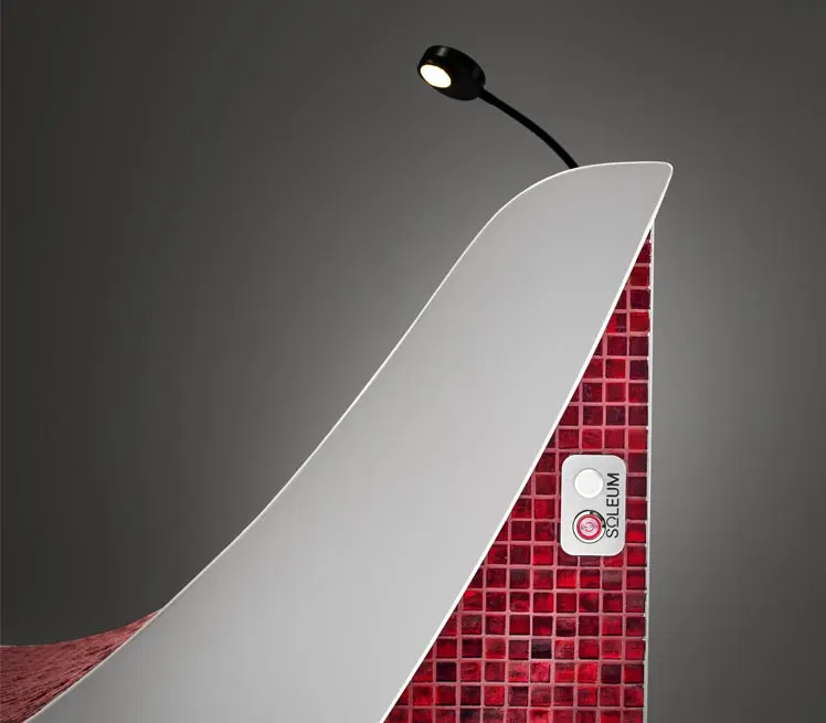 Wärmeliege-RED-ROSE-Leselampe Opcijska lampa za čitanje za grijanu ležaljku