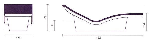 Vyhřívané lehátko Lounger TWO Plus 13 Wellness lehátko SPALOUNGE Lounger TWO PLUS