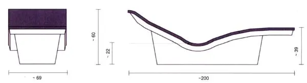TWO Plus fűtött nyugágy 13 Wellness nyugágy SPALOUNGE nyugágy TWO PLUS