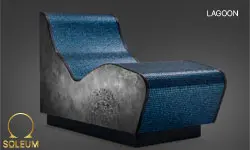 Chaises longues chauffantes 47 chaise longue classique chauffante avec mosaïque en verre SICIS® Collection COLIBRI