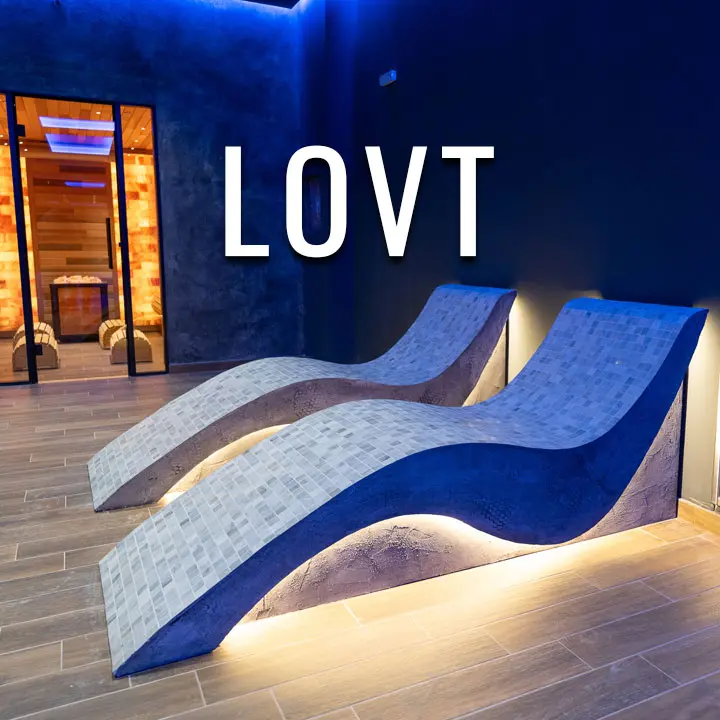 Lettini riscaldati per l'area SPA 2 Lettini riscaldati per l'area SPA