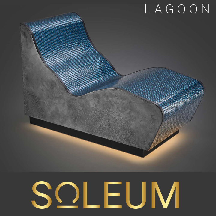 Tumbona térmica SICIS para SPA de hotel 8 Heated lounger LAGOON from SOLEUM
