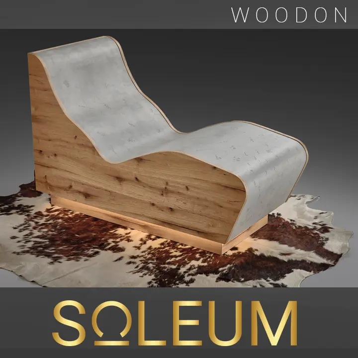 Heated infrared lounger WOODON 2 Heated Lounger WOODON from SOLEUM Austria