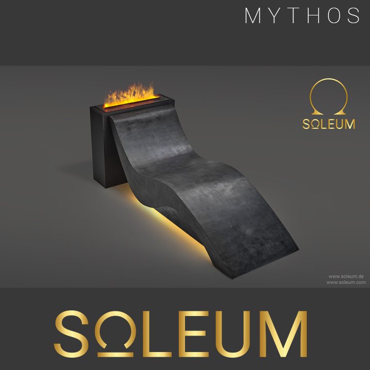 Tumbona de hormigón con calefacción MYTHOS 4 Heated lounger MYTHOS from SOLEUM