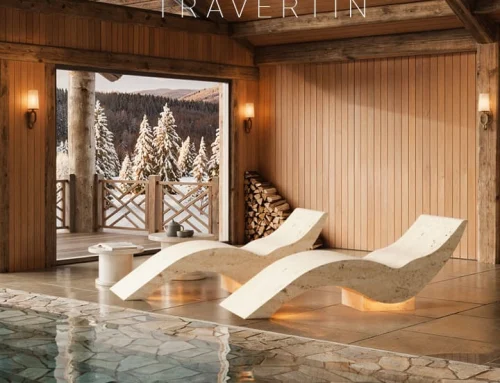 Vyhřívané lehátko TRAVERTIN „TRAVERTINO“