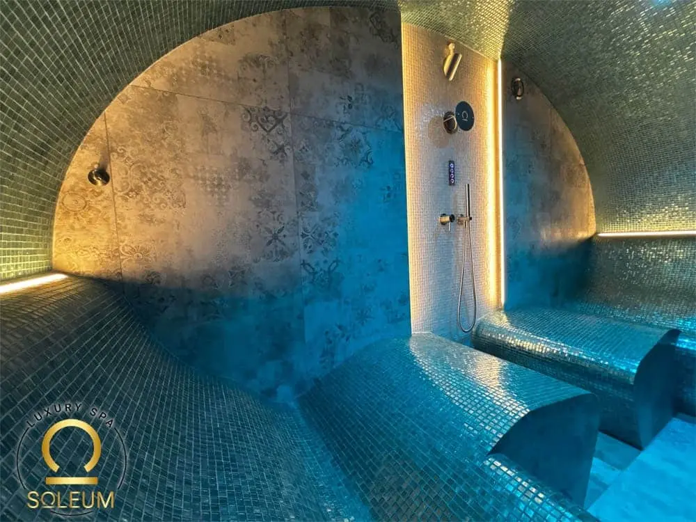 Venkovní parní lázeň Premium-Ultraluxury-11 Parní kabina Premium pro luxusní vilu