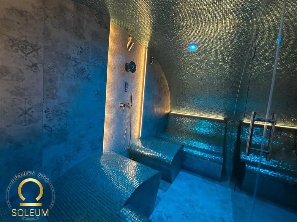 Venkovní parní lázeň Premium-Ultraluxury-13 Luxusní parní lázeň pro luxusní zahradu