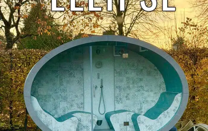 Bagno turco di lusso ELLIPSE 7 Cabina a vapore premium per il giardino di lusso