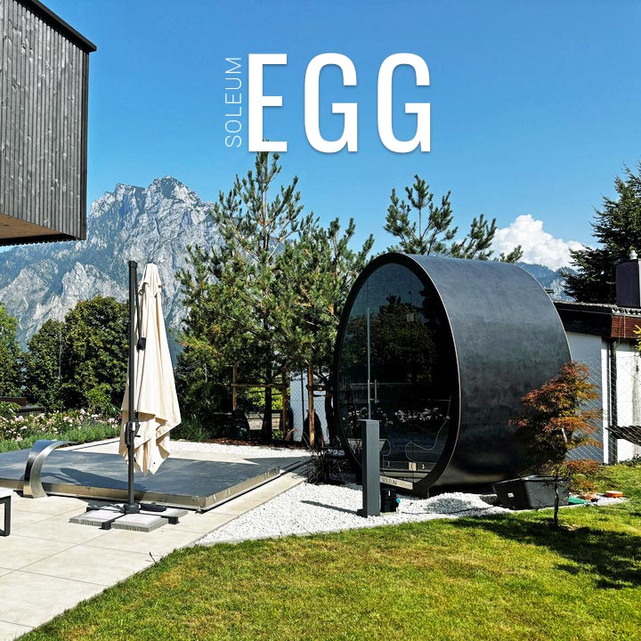 Design-Dampfbad für den Außenbereich