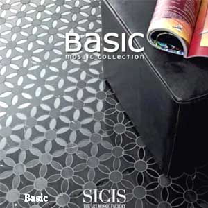 SICIS Design heated lounger SALICE GOLD 19 SICIS Basic Mosaic Collection