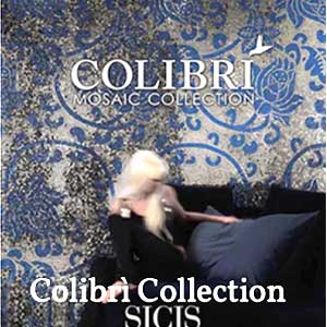 SICIS Design heated lounger SALICE GOLD 44 SICIS COLIBRI Mosaic Collection