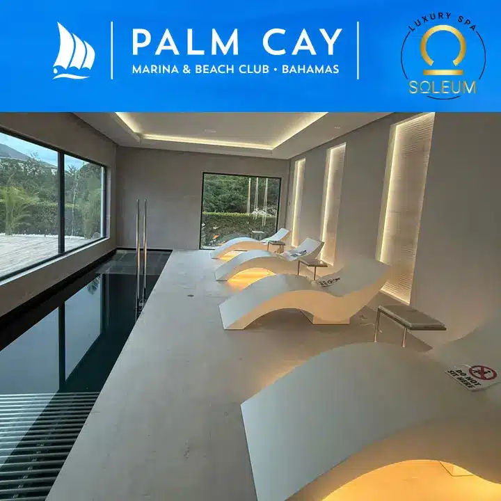 Palm Cay Bahamas: Beheizte Wärmeliegen von SOLEUM im Spa